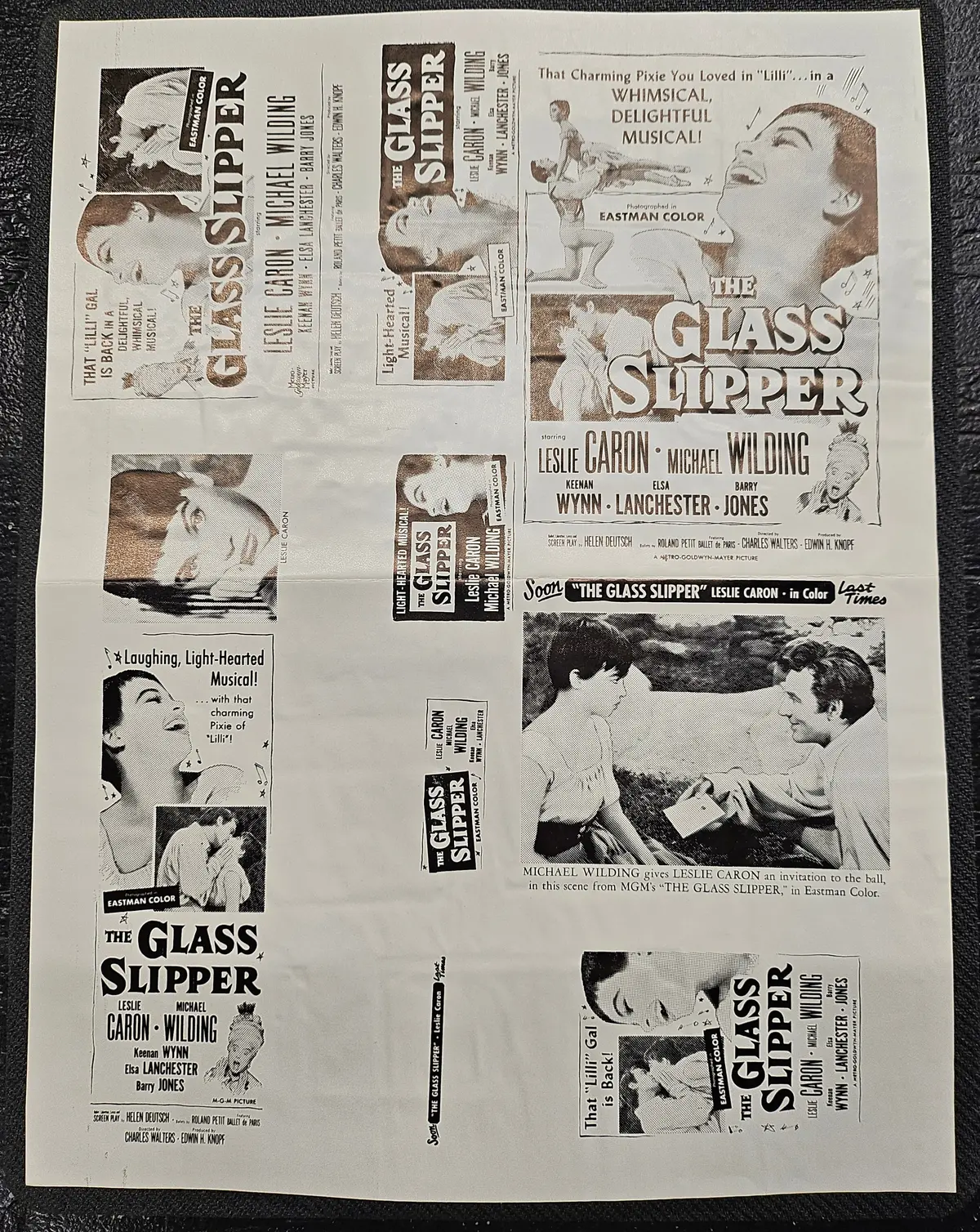 "The Glass Slipper" Original Movie Ad Printer Plate And Ad Clip Art Print 1