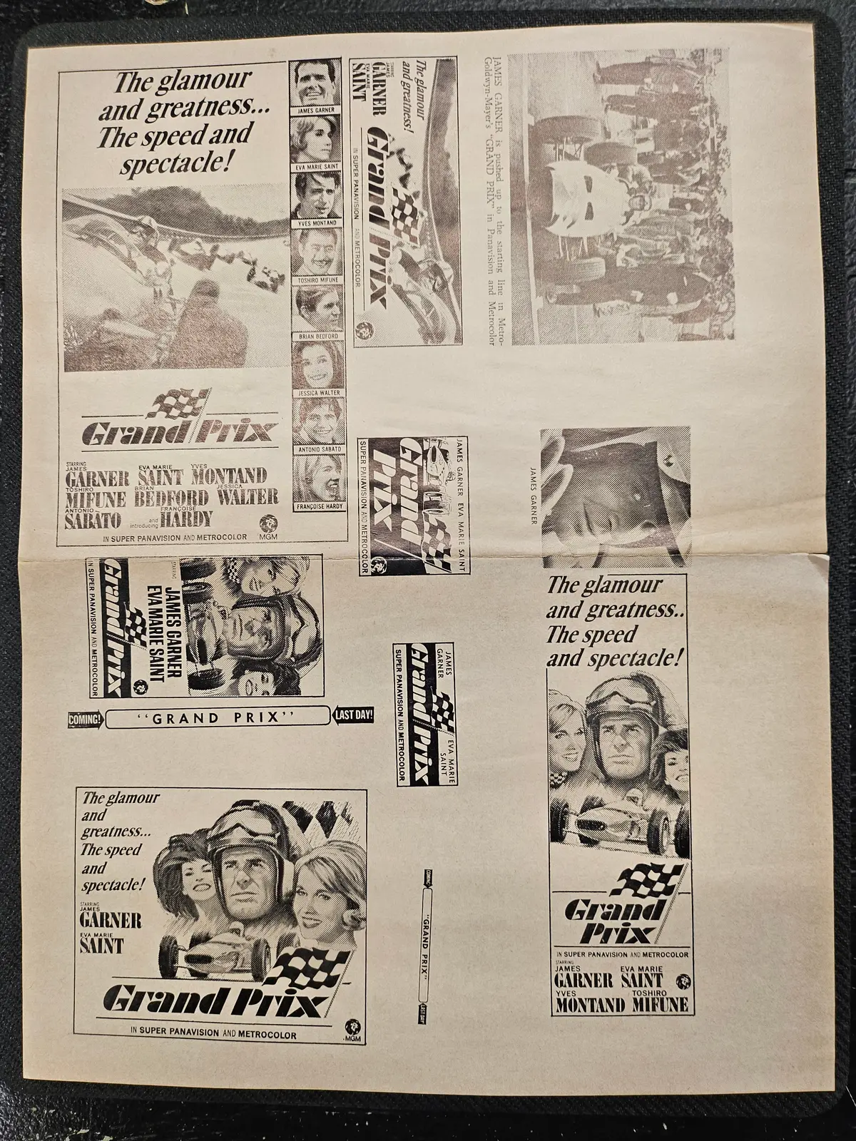 "Grand Prix" Original Movie Ad Clip Art Print 1