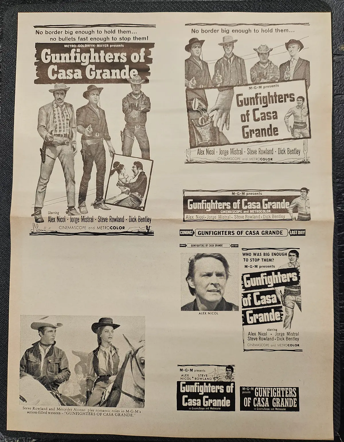 "Gunfighters Of Casa Grande" Original Movie Ad Clip Art Print 1