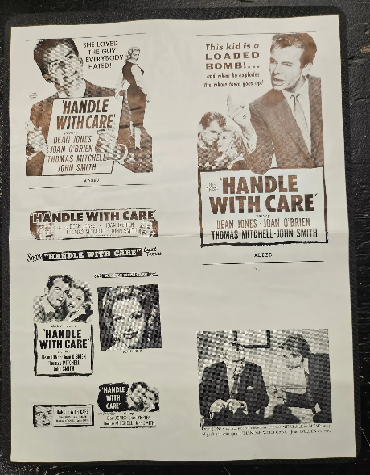 "Handle With Care" Original Movie Ad Clip Art Print 1