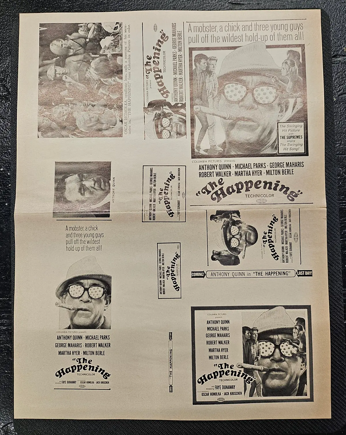 "The Happening" Original Movie Ad Printer Plate And Ad Clip Art Print 1