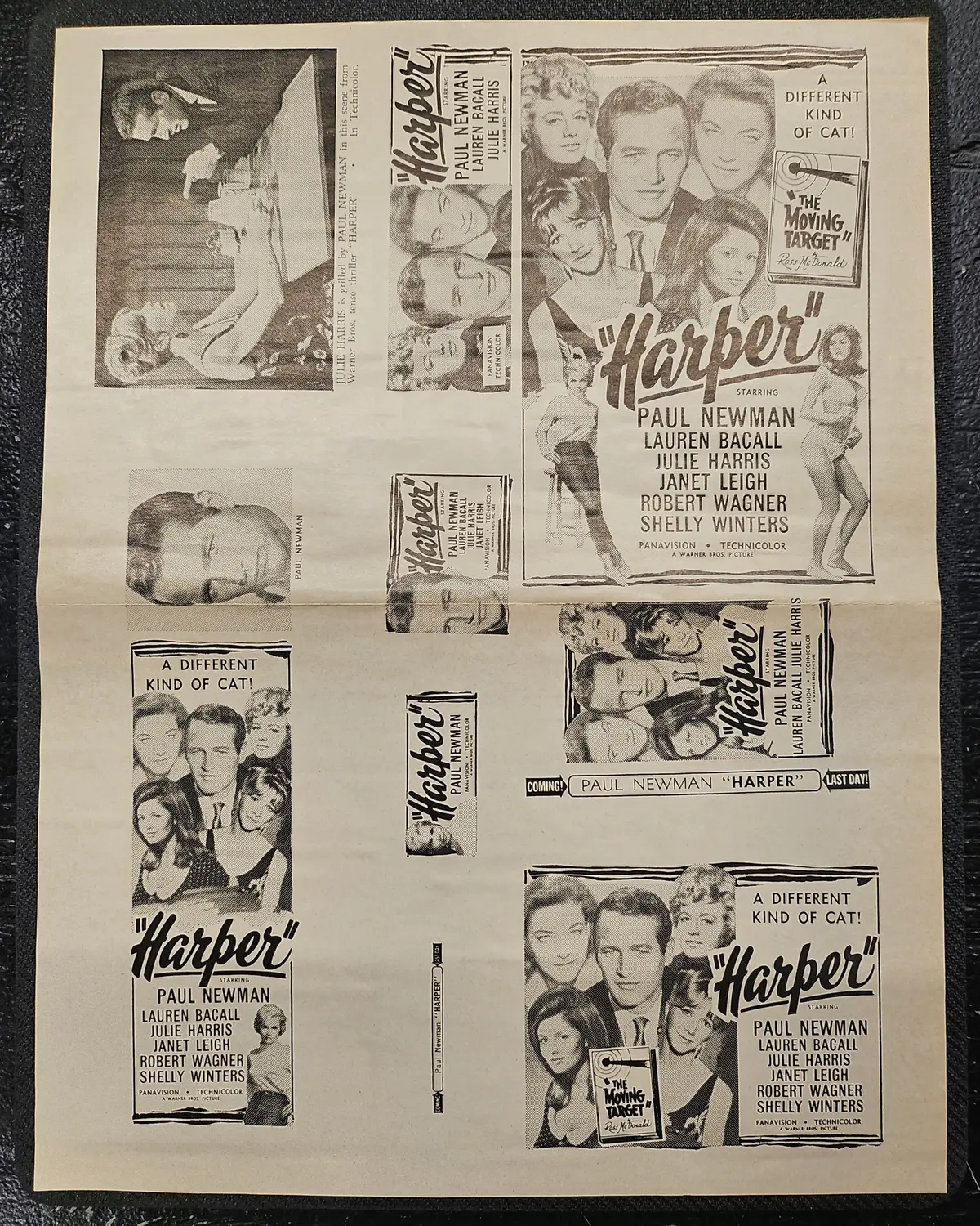 "Harper" Original Movie Ad Printer Plate And Ad Clip Art Print 1