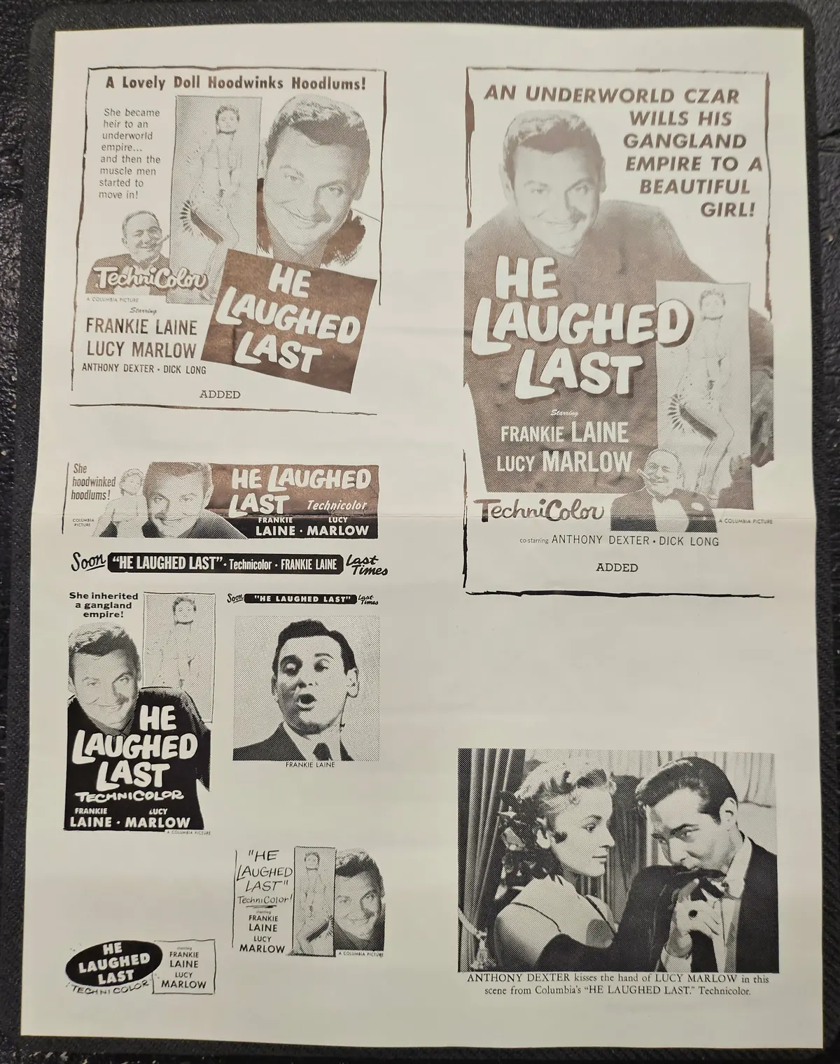 "He Laughed Last" Original Movie Ad Clip Art Print 1
