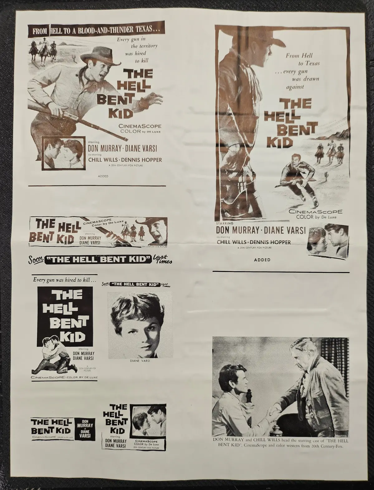"The Hell Bent Kid (From Hell To Texas)" Original Movie Ad Clip Art Print 1