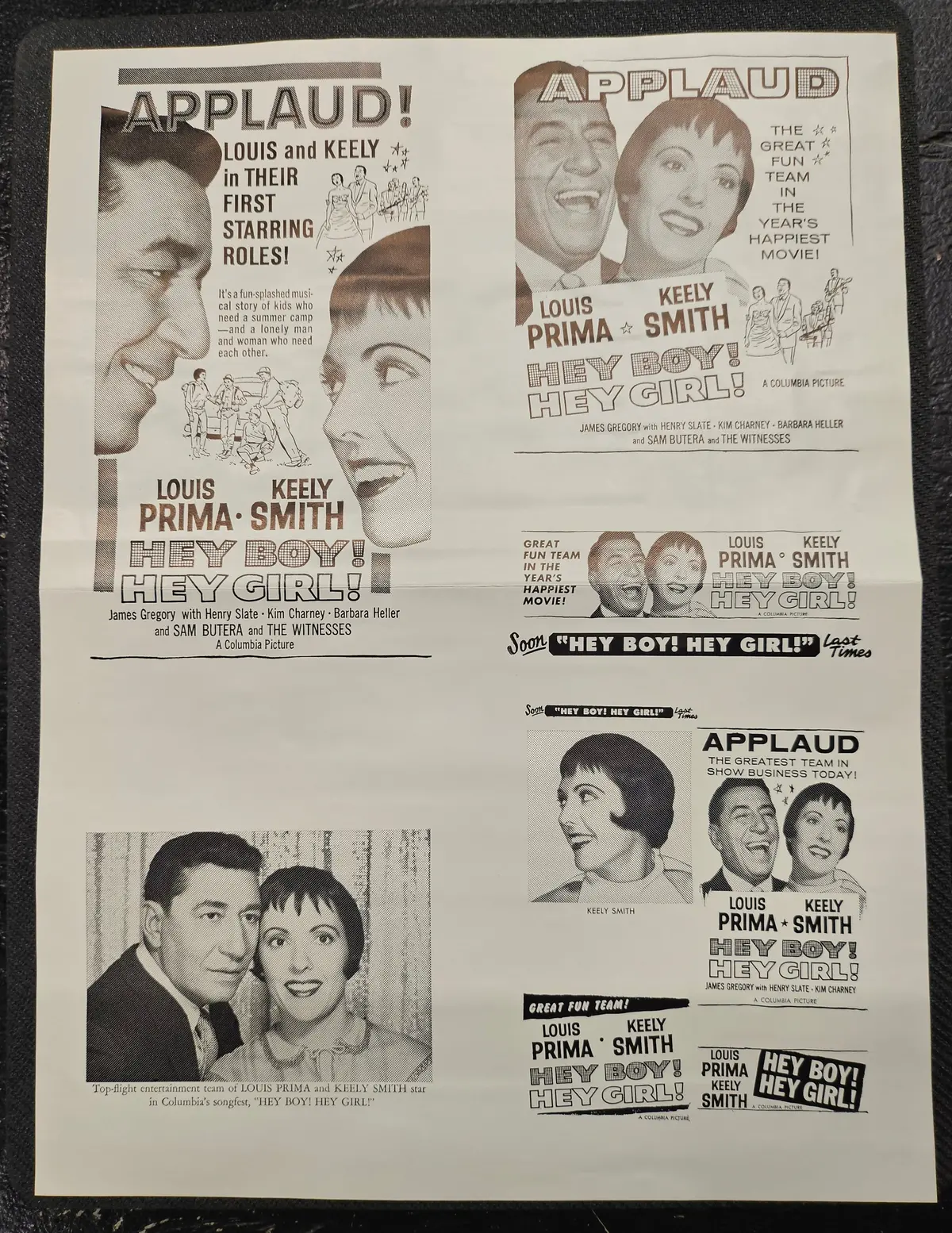 "Hey Boy! Hey Girl!" Original Movie Ad Printer Plate And Ad Clip Art Print 1