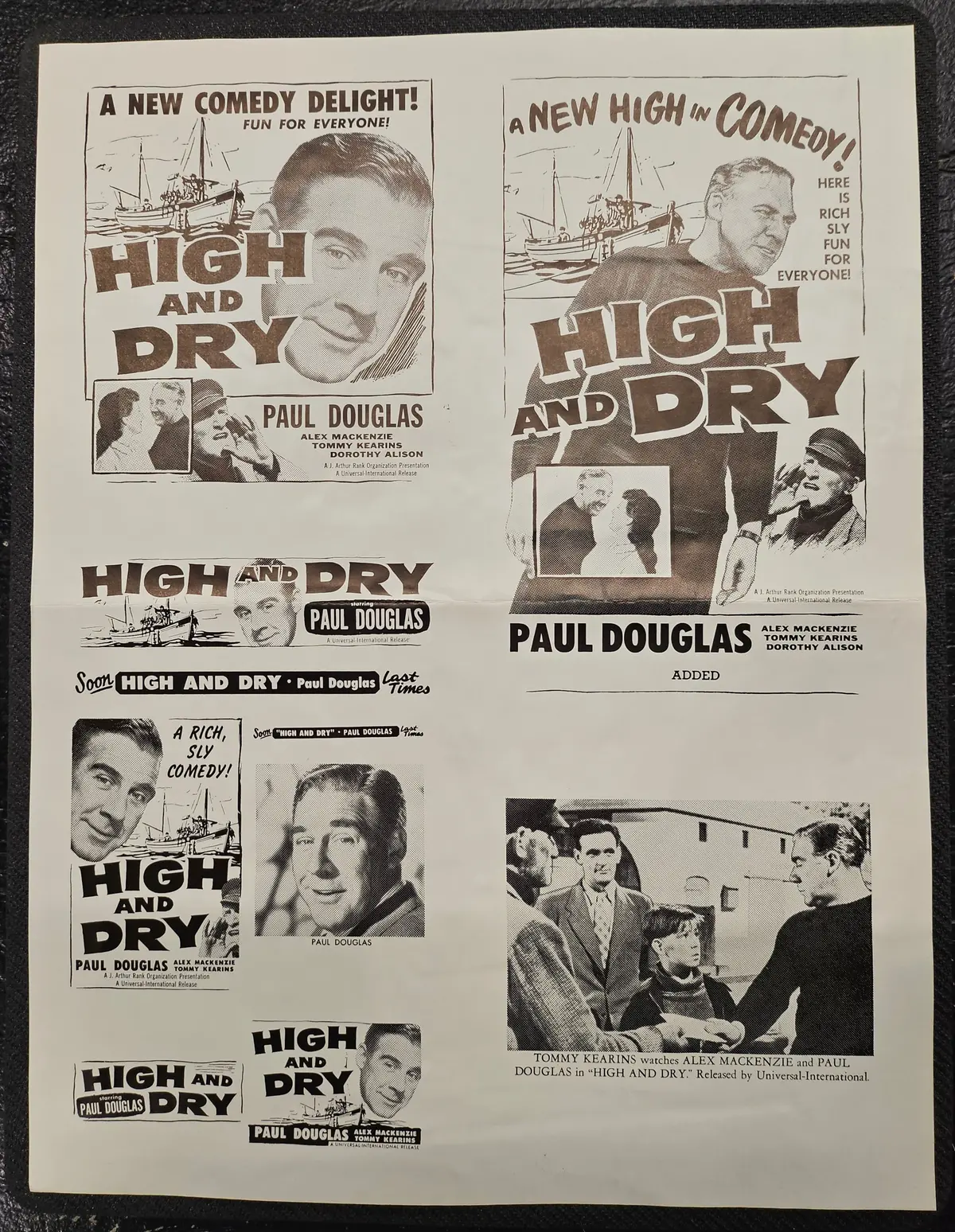 "High And Dry" Original Movie Ad Clip Art Print 1