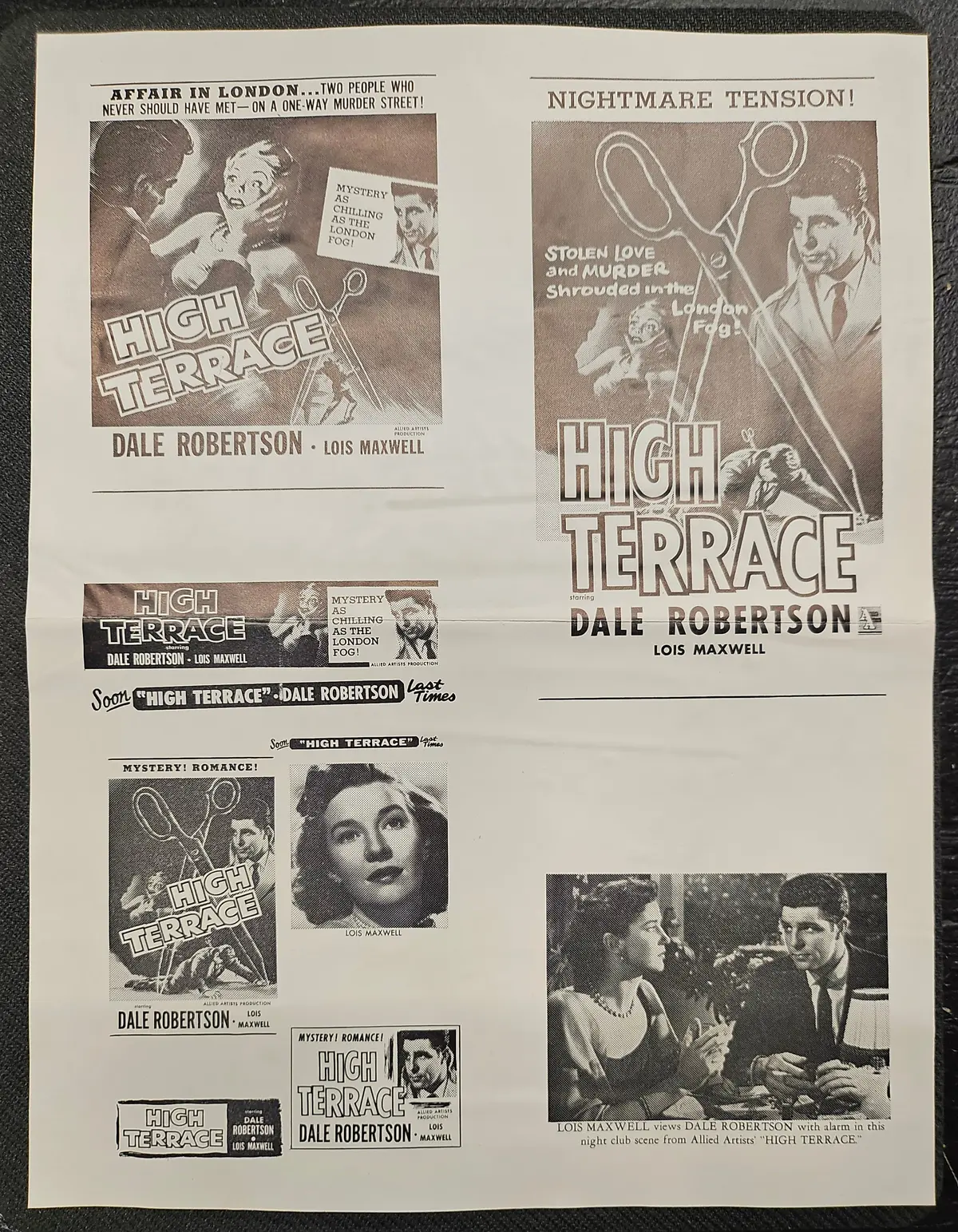 "High Terrace" Original Movie Ad Clip Art Print 1