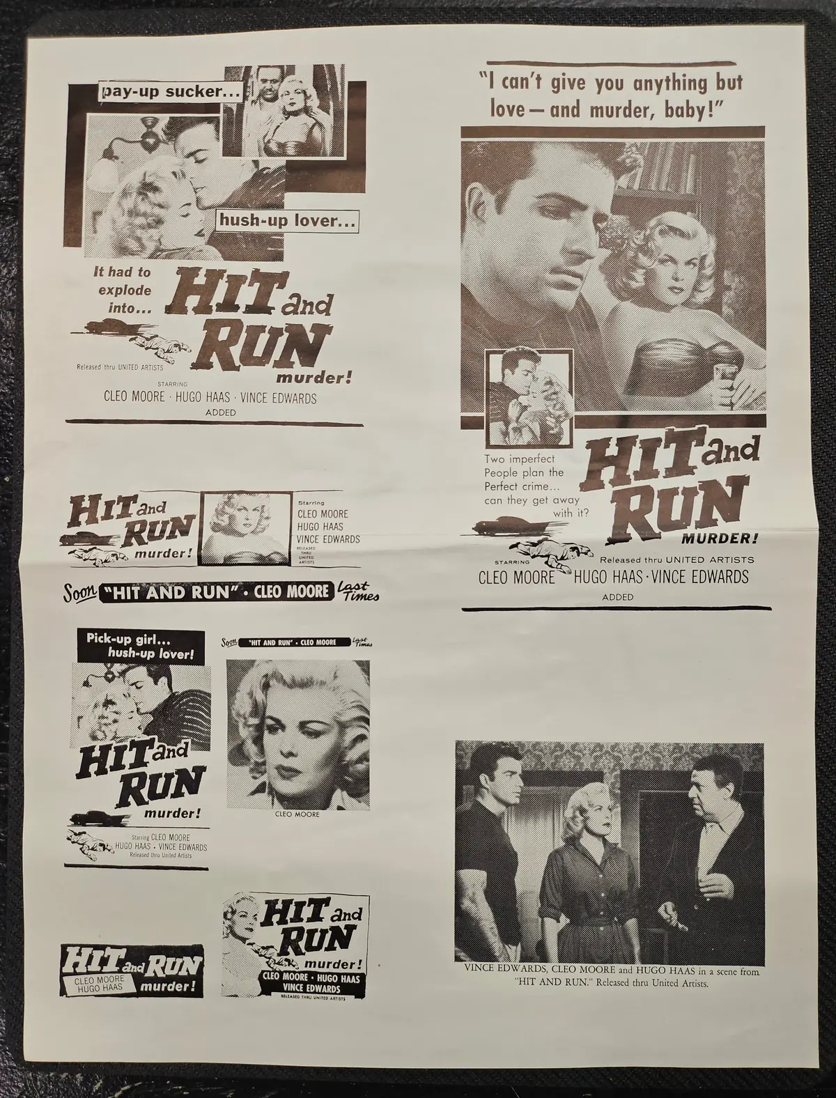 "Hit And Run" Original Movie Ad Clip Art Print 1