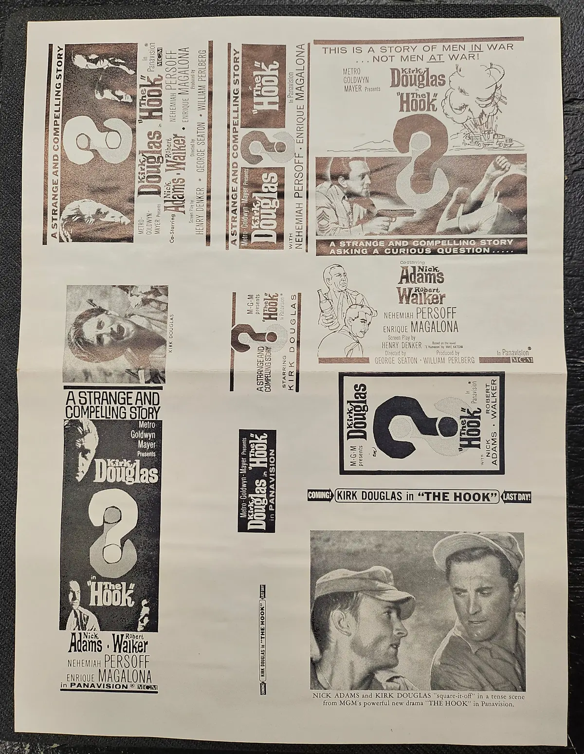 "The Hook" Original Movie Ad Mat Mold And Ad Clip Art Print 1