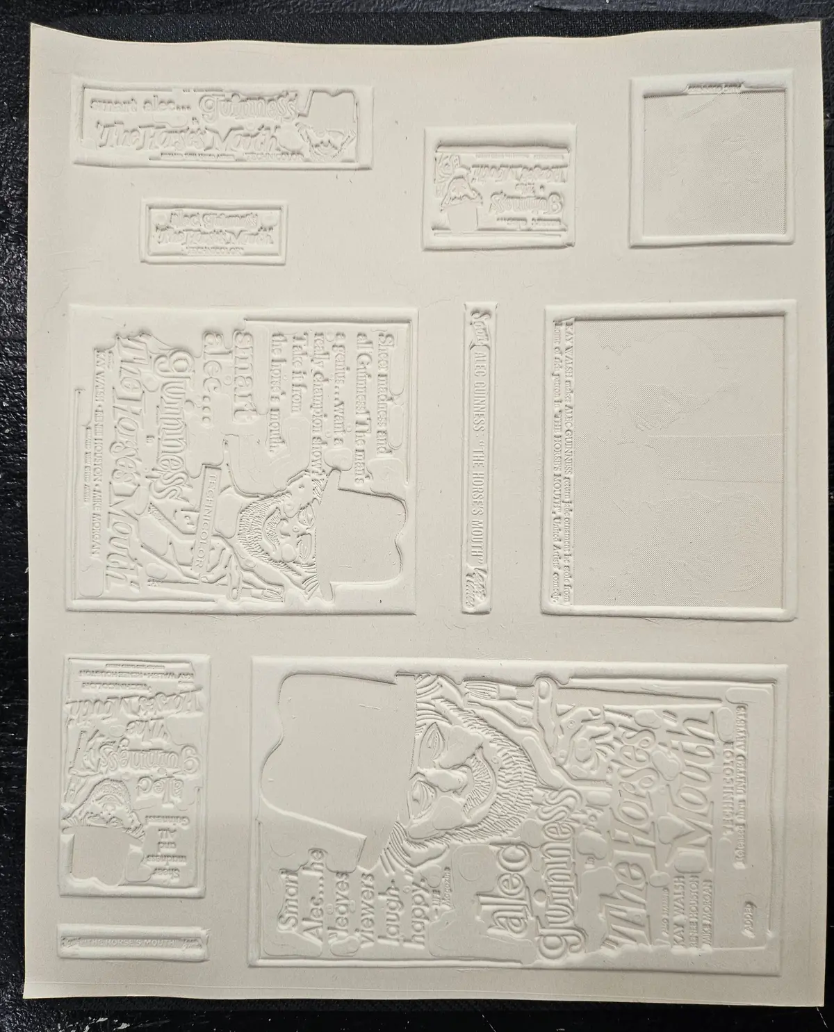 "The Horse's Mouth" Original Movie Ad Mat Mold And Ad Clip Art Print 2