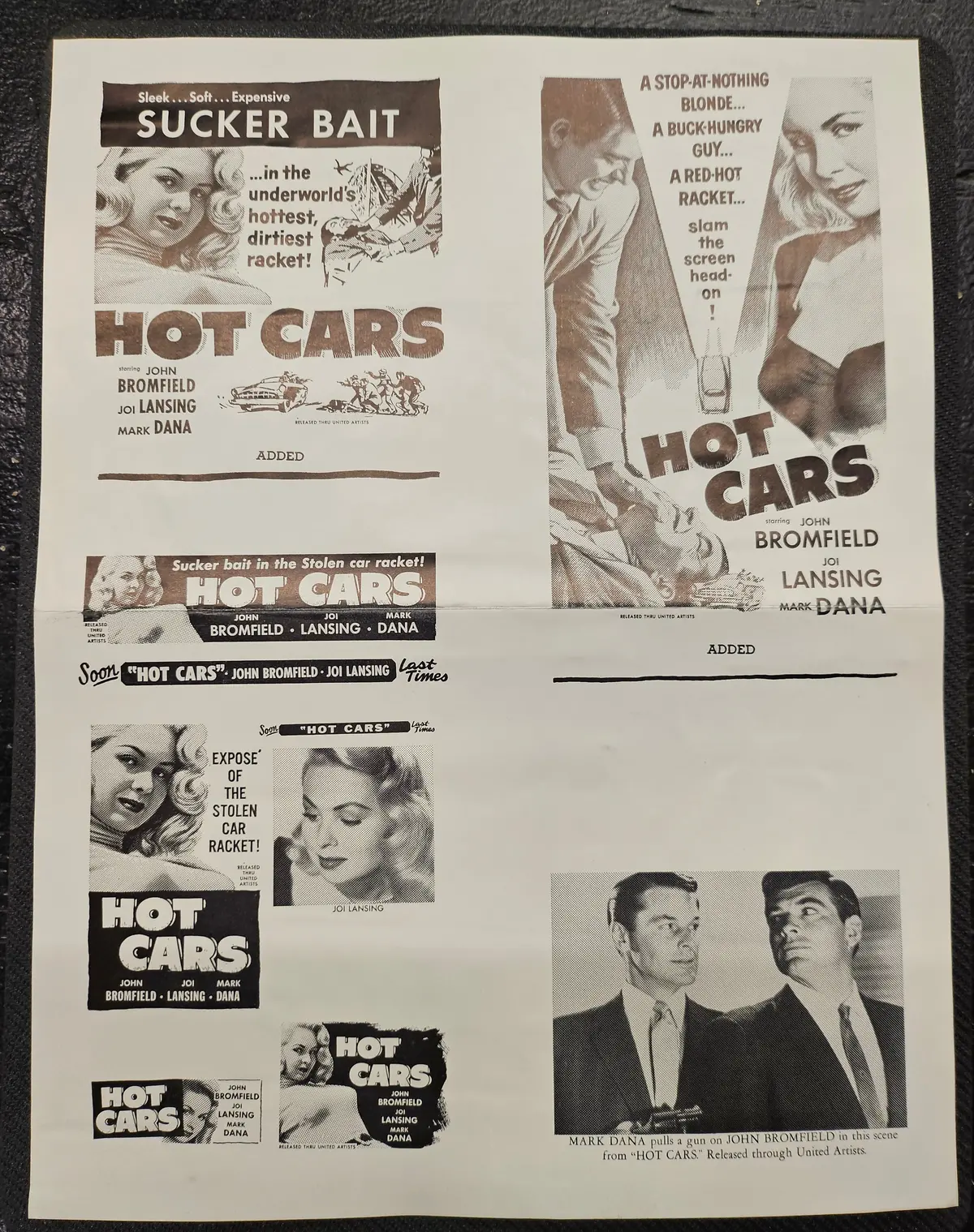 "Hot Cars" Original Movie Ad Clip Art Print 1