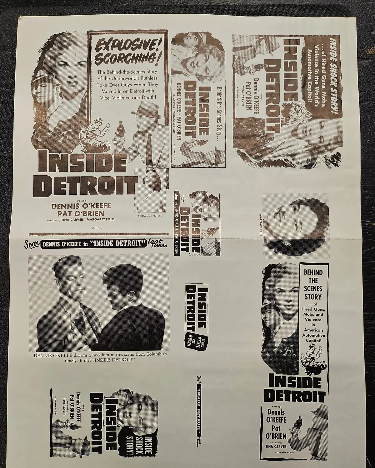 "Inside Detroit" Original Movie Ad Clip Art Print 1