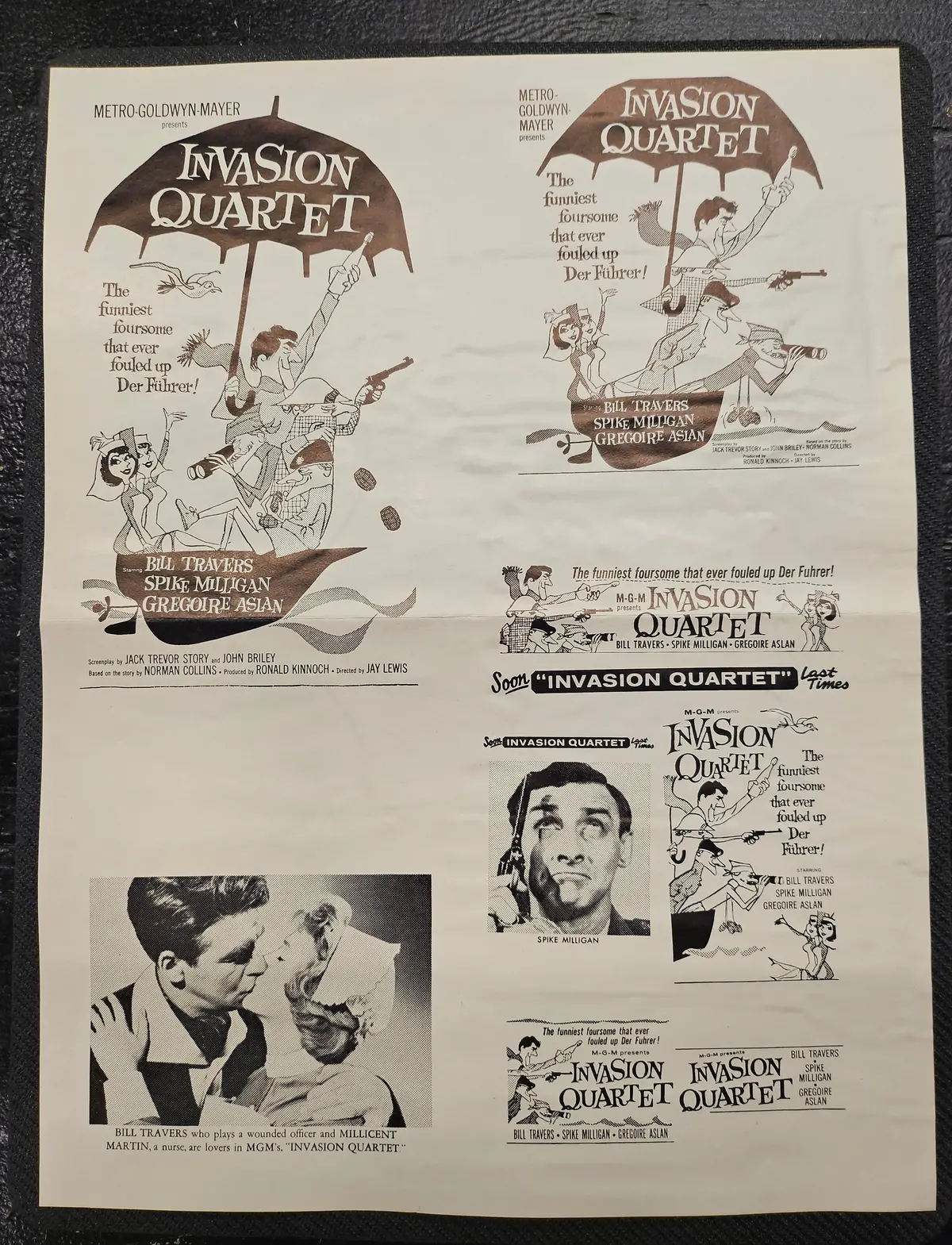 "Invasion Quartet" Original Movie Ad Clip Art Print 1