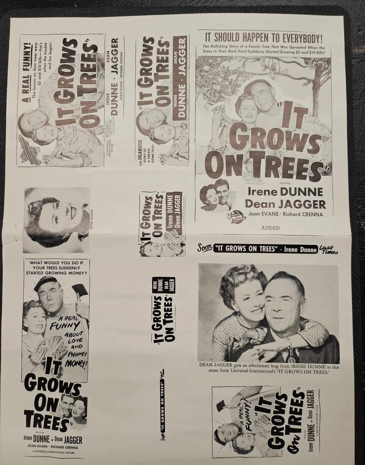 "It Grows On Trees" Original Movie Ad Mat Mold And Ad Clip Art Print 1
