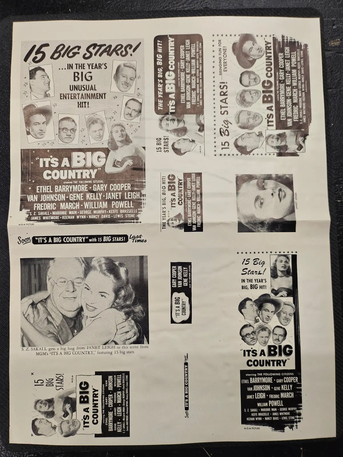 "It's A Big Country: An American Anthology" Original Movie Ad Clip Art Print 1