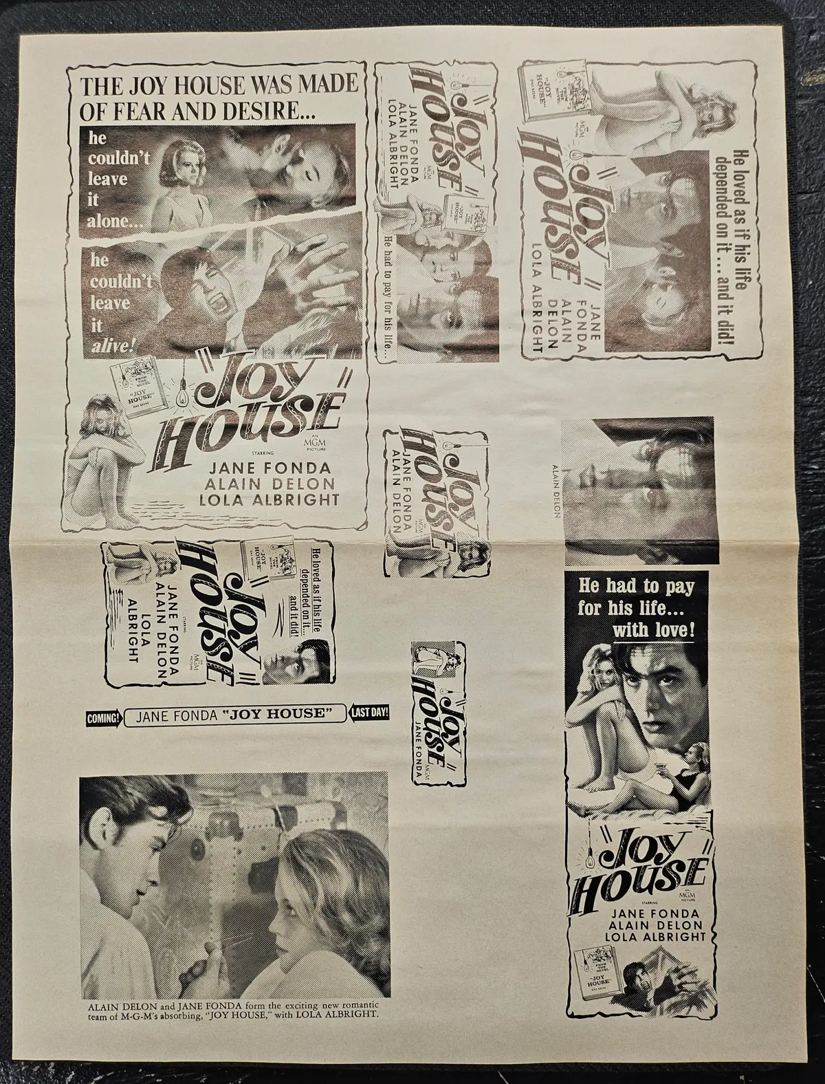 "Joy House" Original Movie Ad Clip Art Print 1