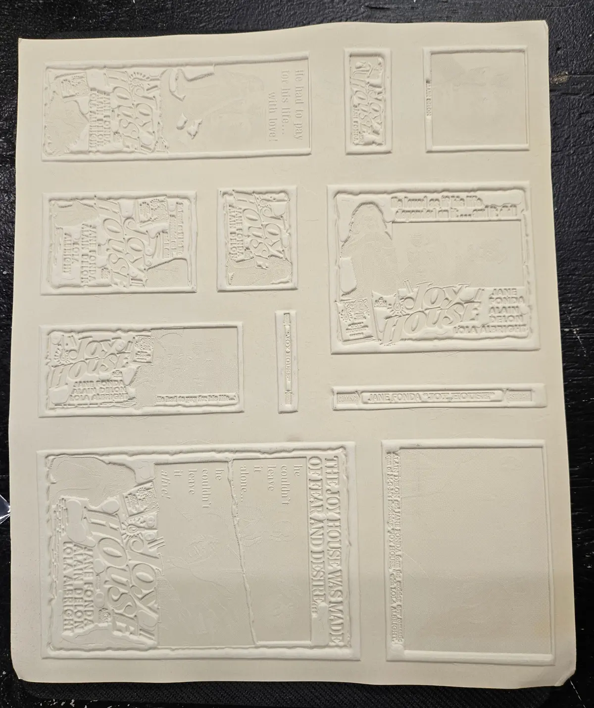 "Joy House" Original Movie Ad Mat Mold And Ad Clip Art Print 2