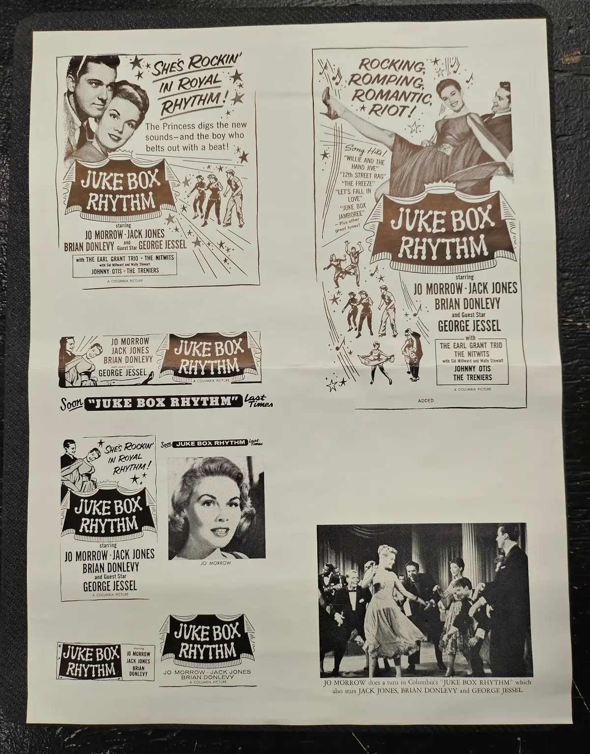 "Juke Box Rhythm" Original Movie Ad Clip Art Print 1