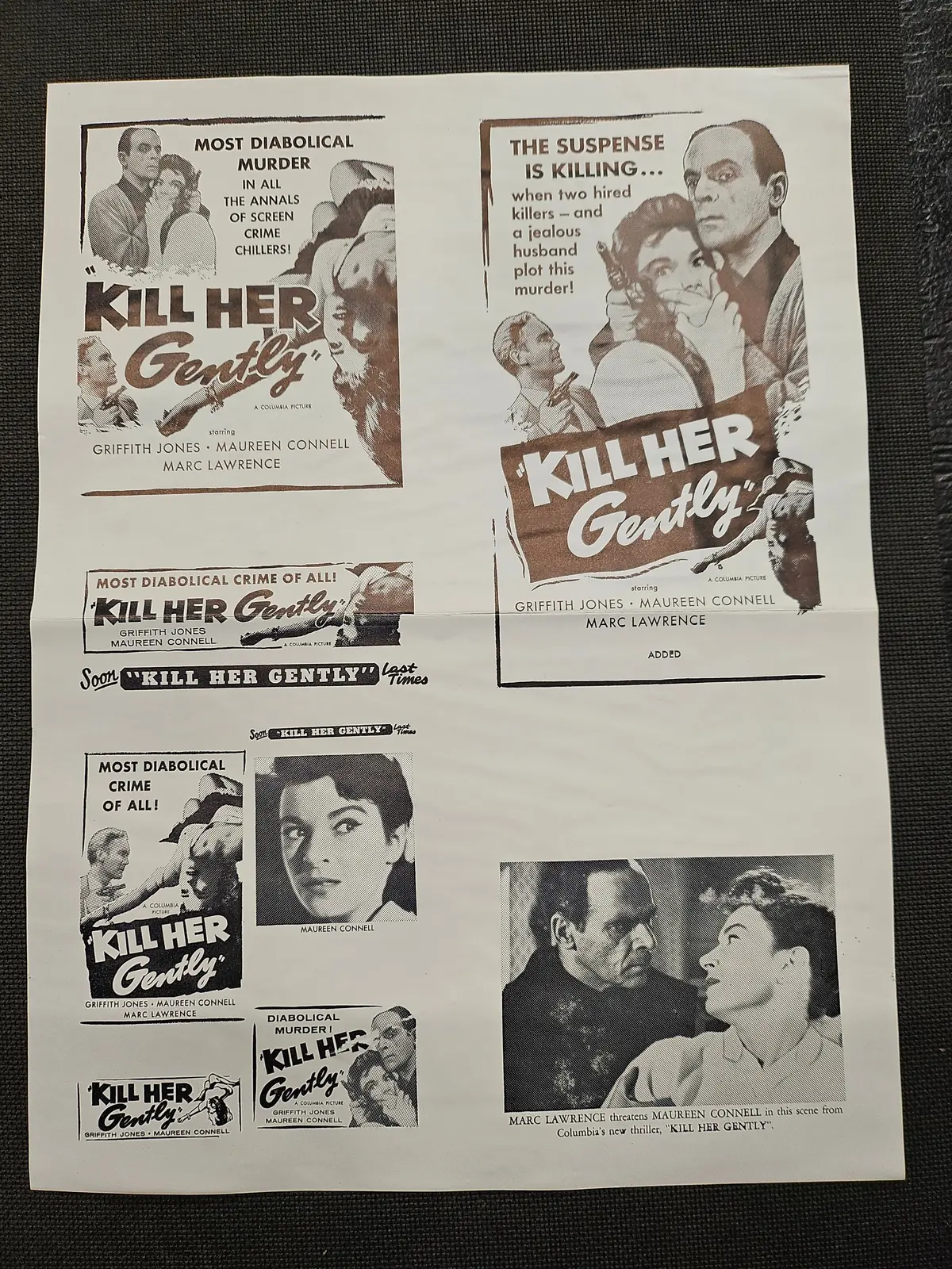 "Kill Her Gently" Original Movie Ad Clip Art Print 1