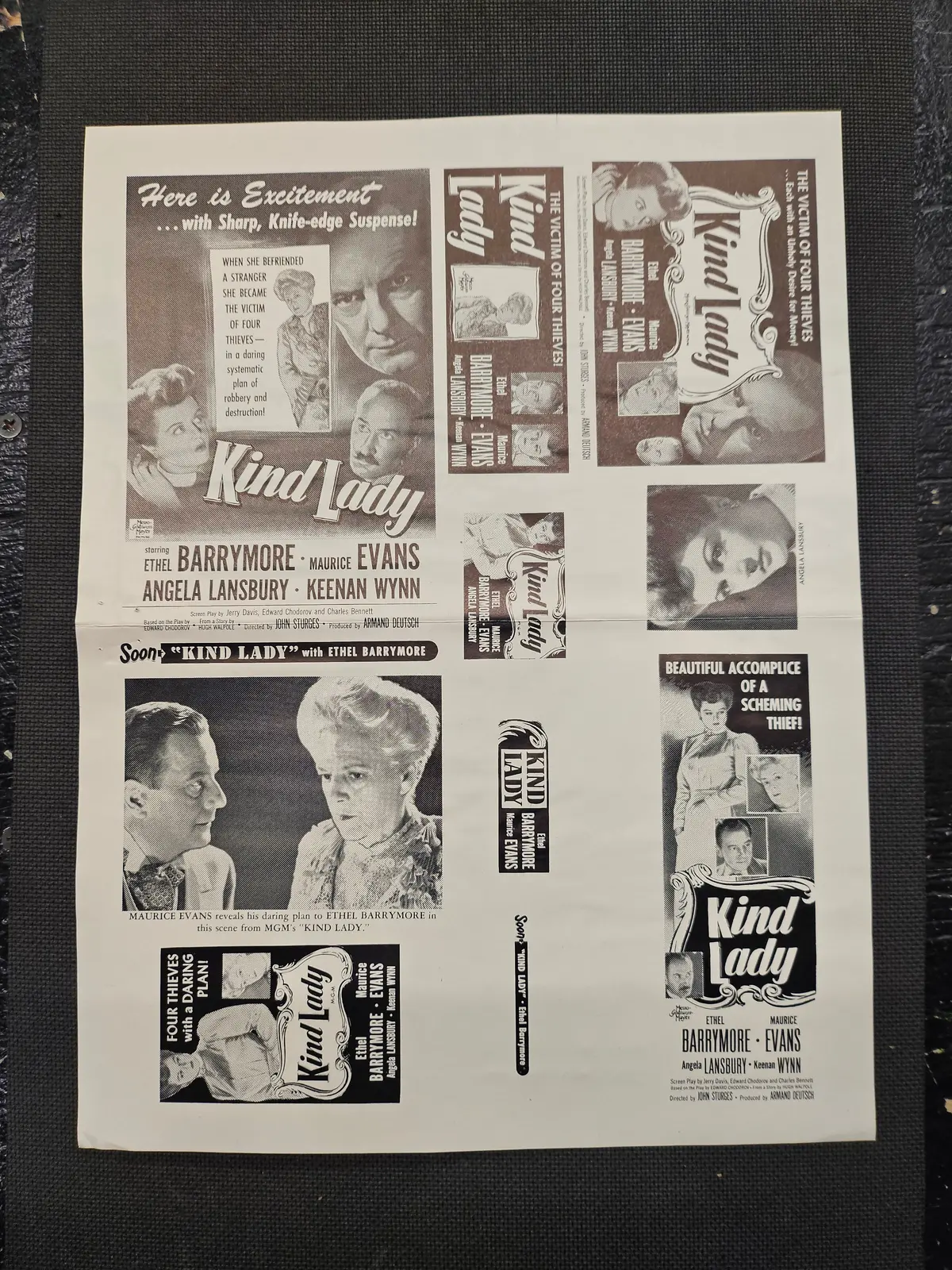 "Kind Lady" Original Movie Ad Clip Art Print 1
