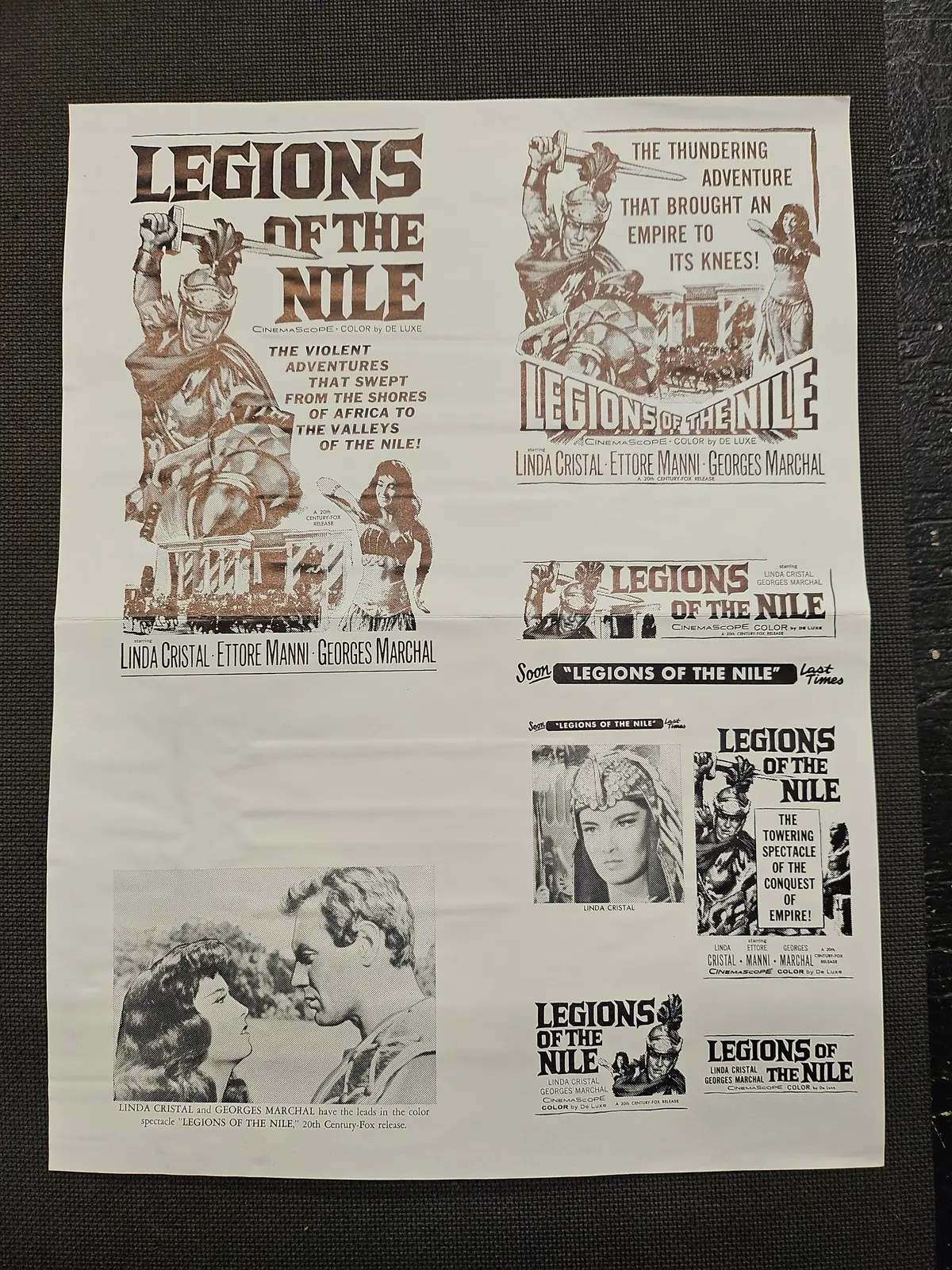 "Legions Of The Nile" Original Movie Ad Clip Art Print 1
