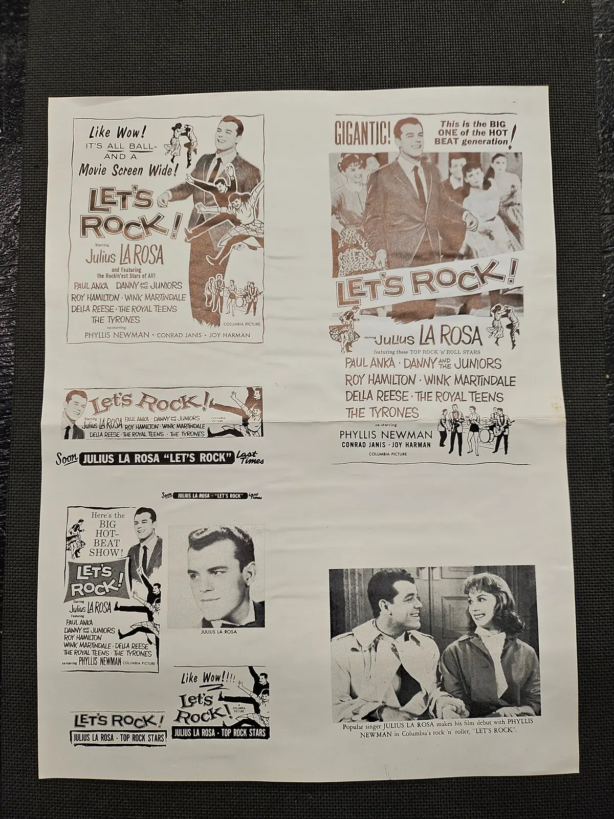 "Let's Rock" Original Movie Ad Clip Art Print 1