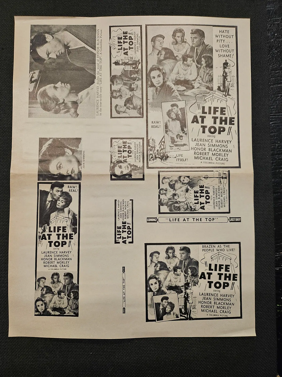 "Life At The Top" Original Movie Ad Clip Art Print 1