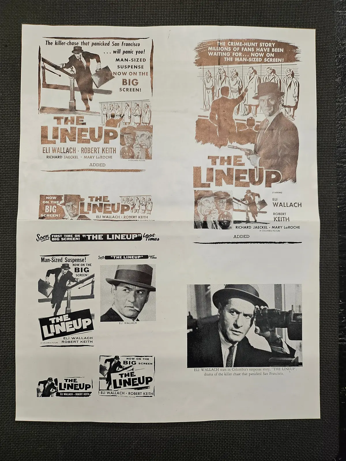 "The Lineup" Original Movie Ad Clip Art Print 1