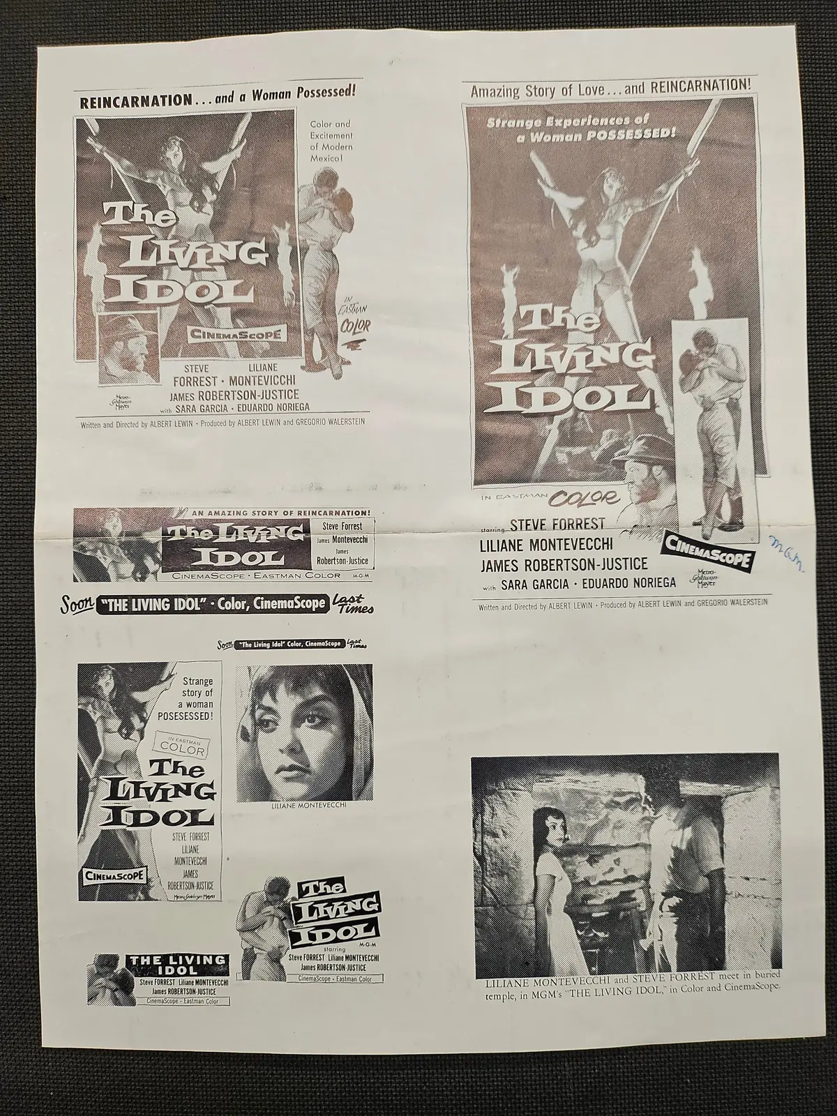 "The Living Idol" Original Movie Ad Clip Art Print 1