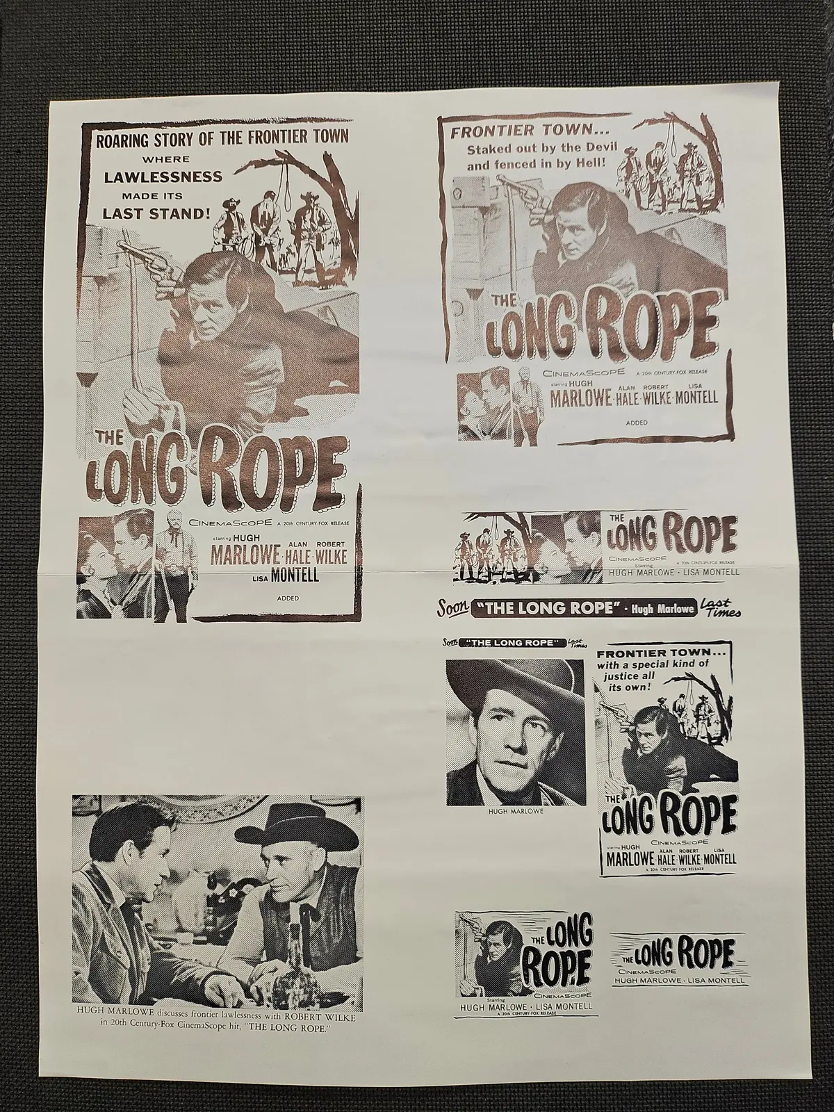 "The Long Rope" Original Movie Ad Clip Art Print 1