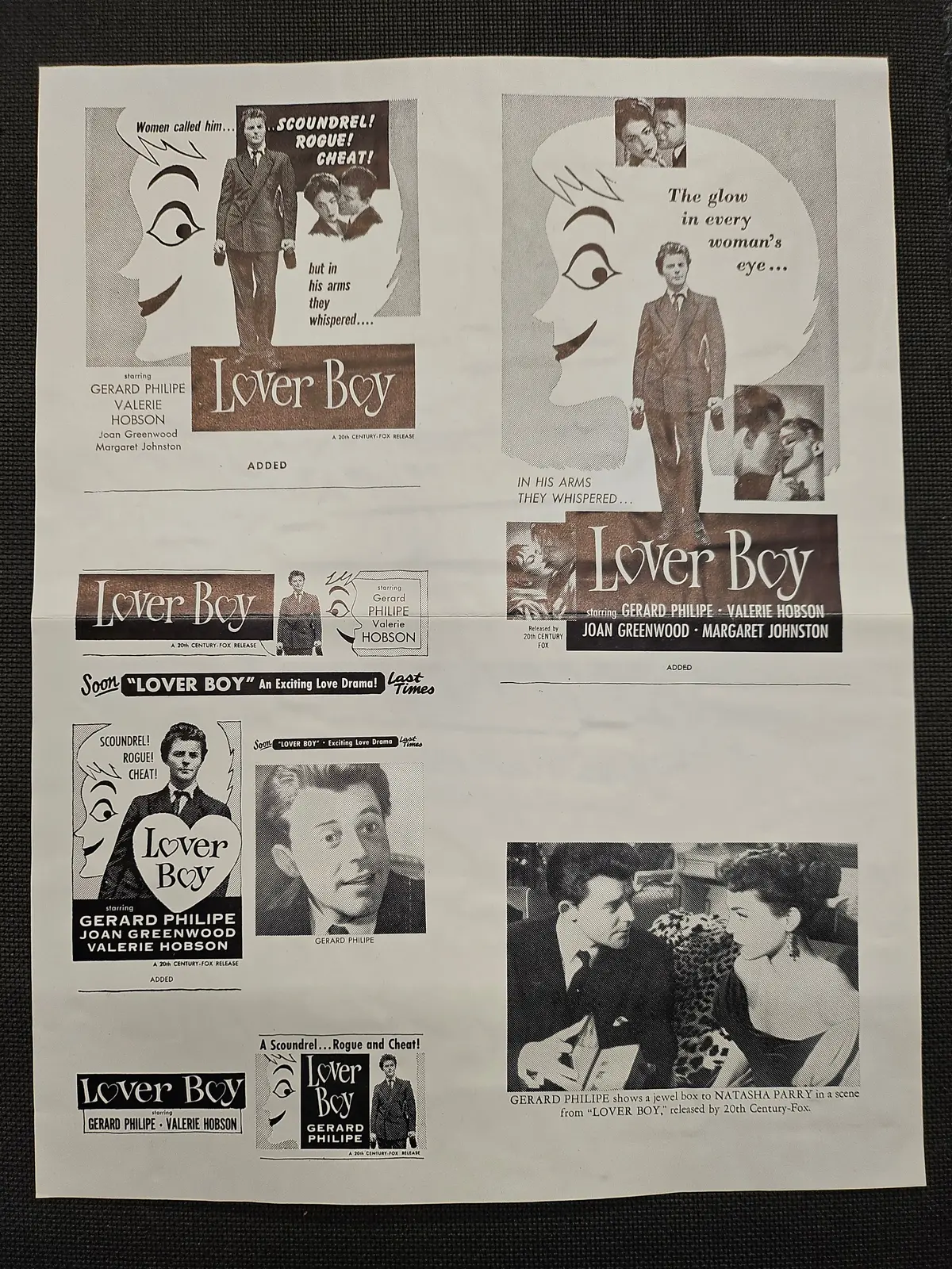 ="Lover Boy (Knave Of Hearts)" Original Movie Ad Clip Art Print 1