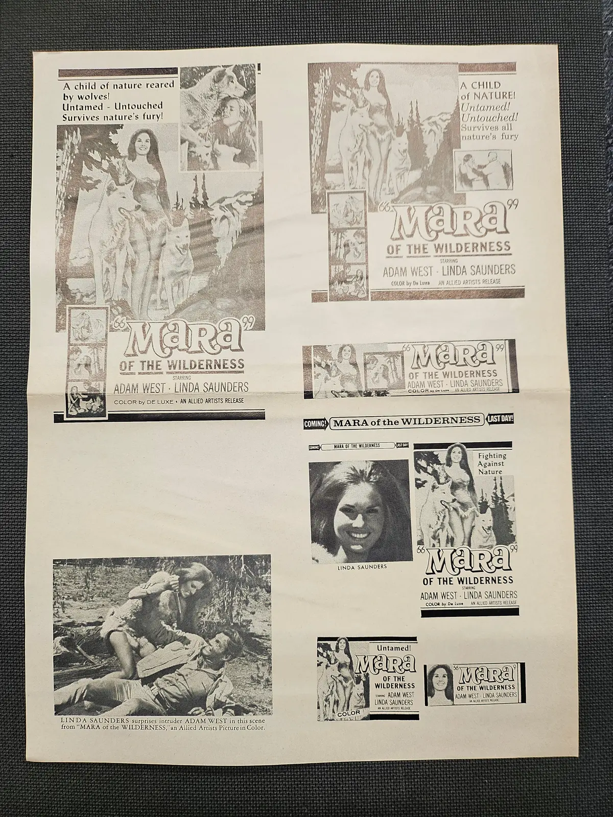 "A Married Woman" Original Movie Ad Mat Mold And Ad Clip Art Print 1