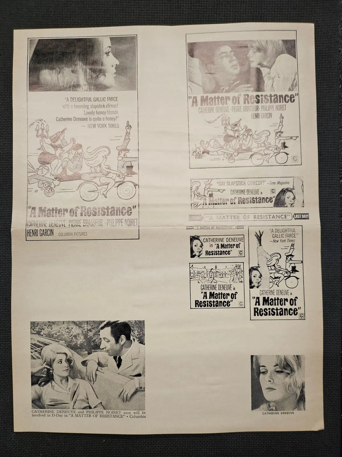 "A Matter Of Resistance" Original Movie Ad Clip Art Print 1