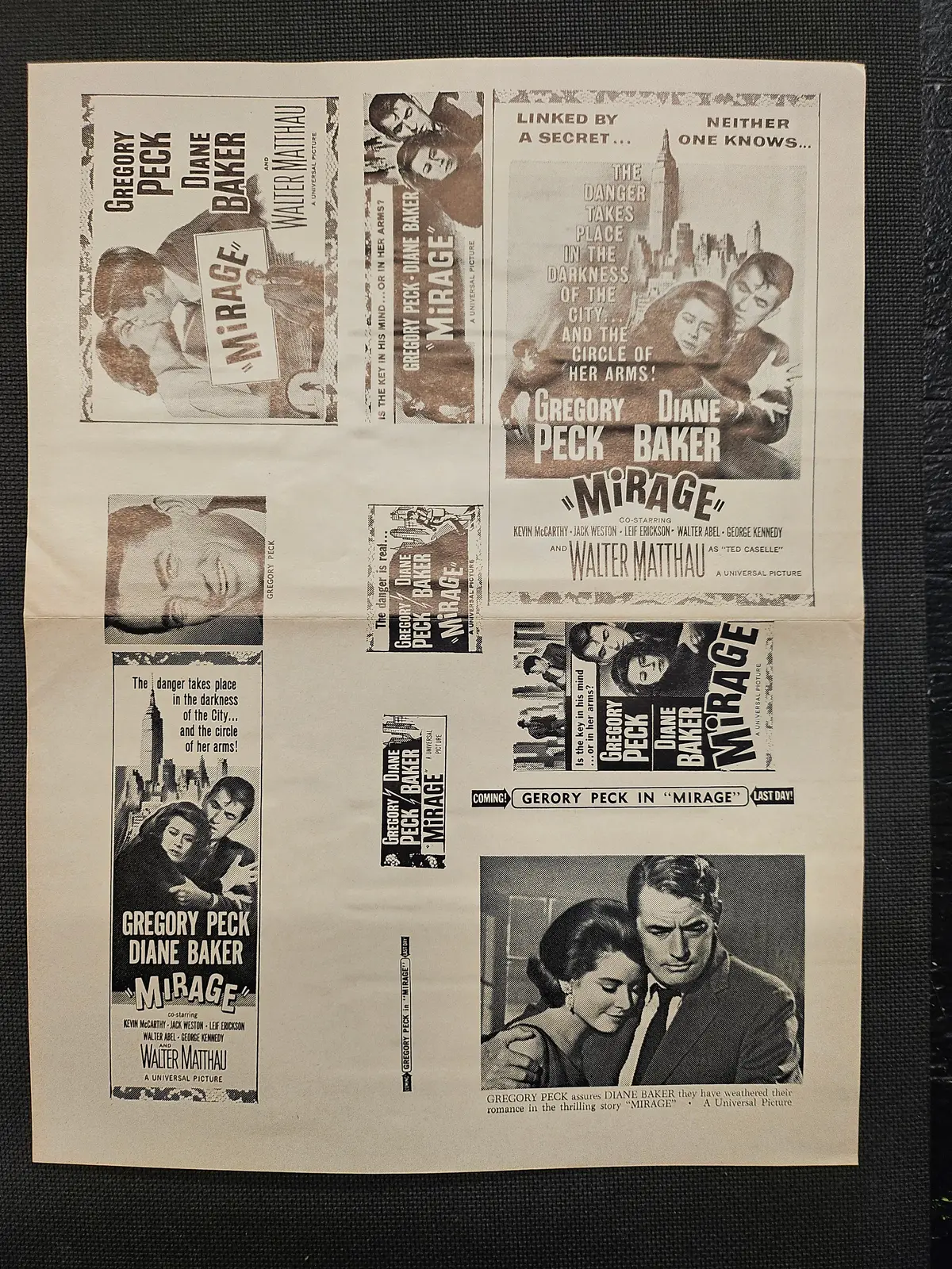 "Mirage" Original Movie Ad Clip Art Print 1