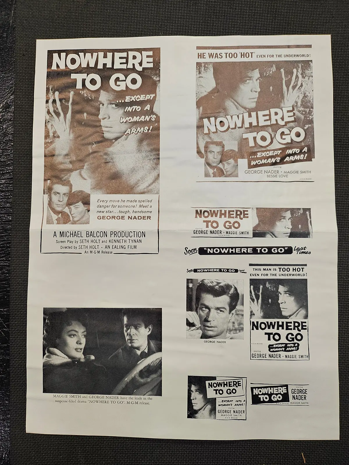 "Nowhere To Go" Original Movie Ad Clip Art Print 1