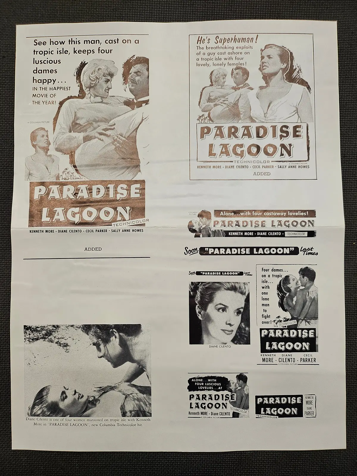 "Paradise Lagoon" Original Movie Ad Clip Art Print 1