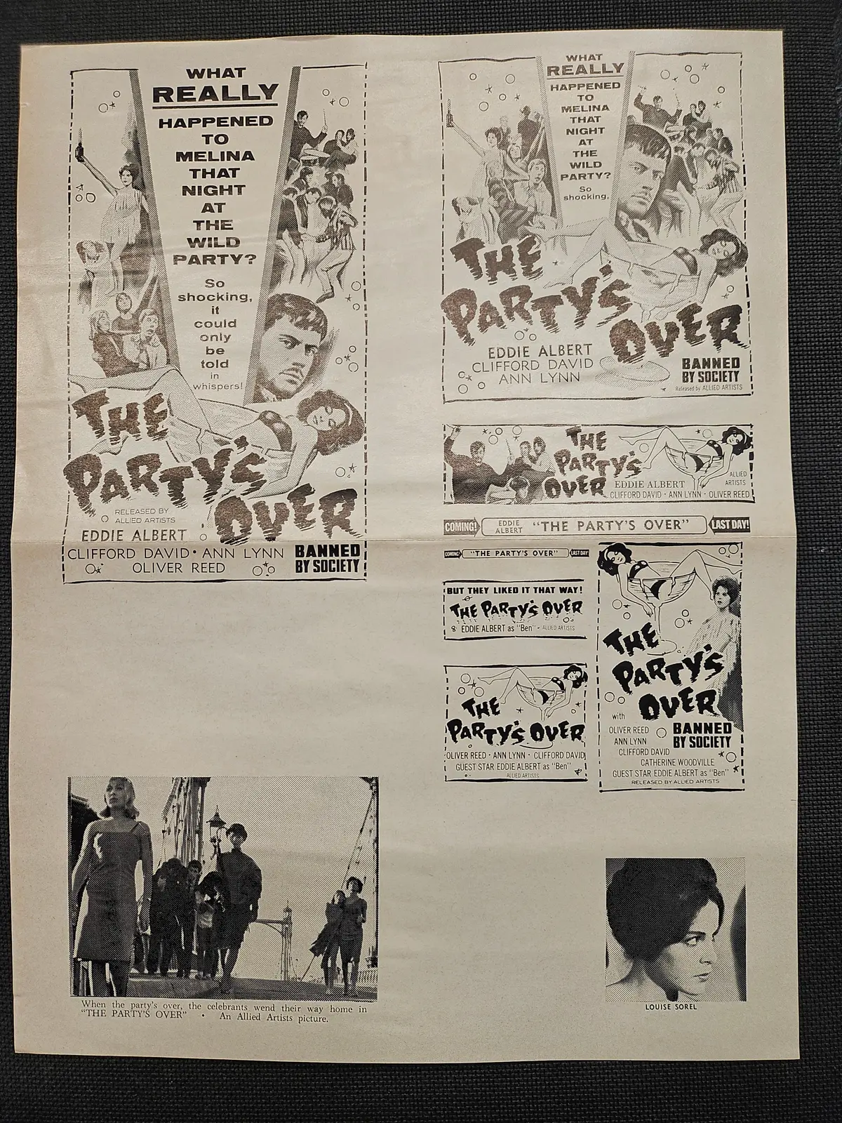 "The Party's Over" Original Movie Ad Clip Art Print 1