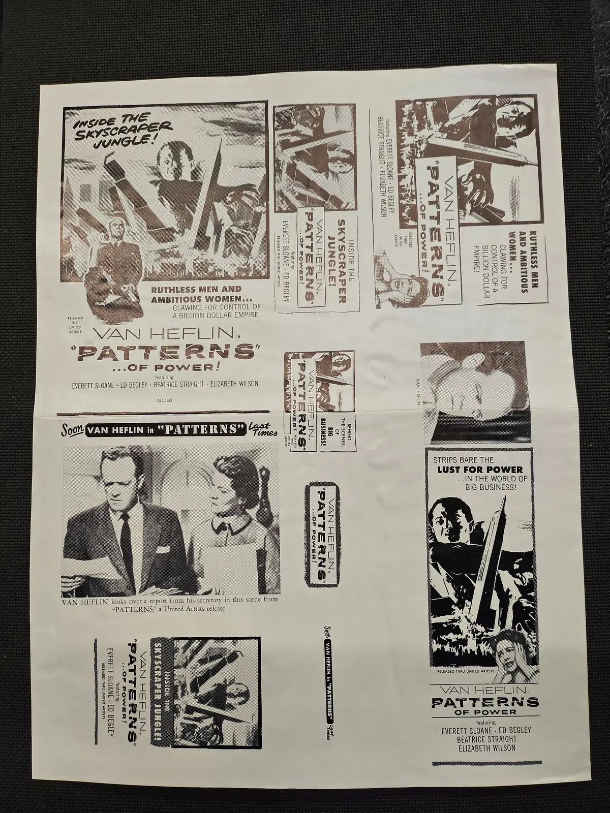 "Patterns" Original Movie Ad Clip Art Print 1