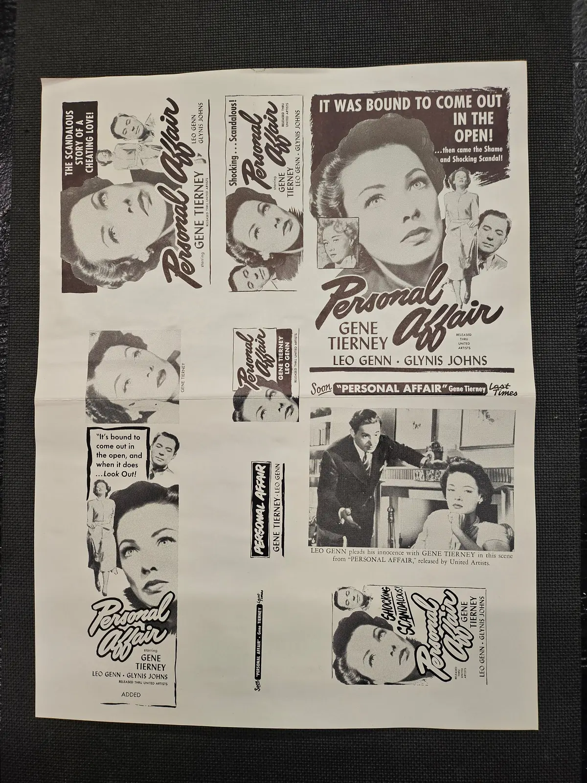 "Personal Affair" Original Movie Ad Clip Art Print 1