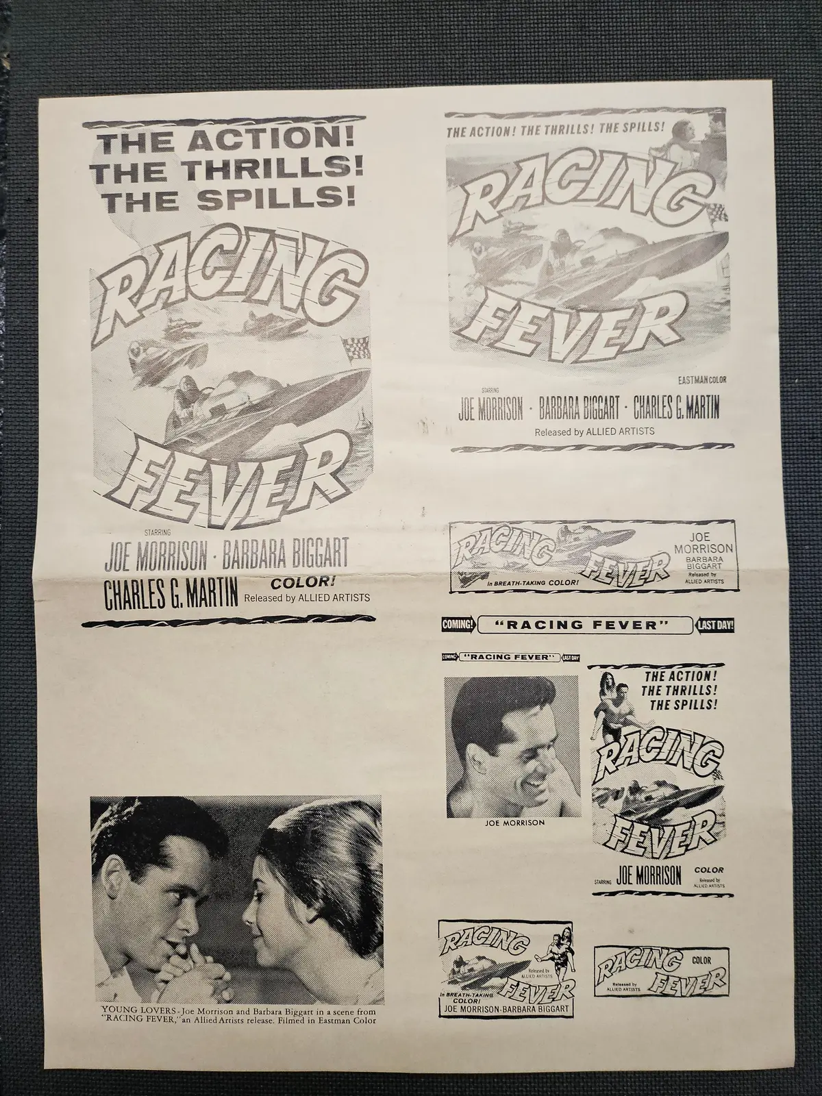 "Racing Fever" Original Movie Ad Clip Art Print 1