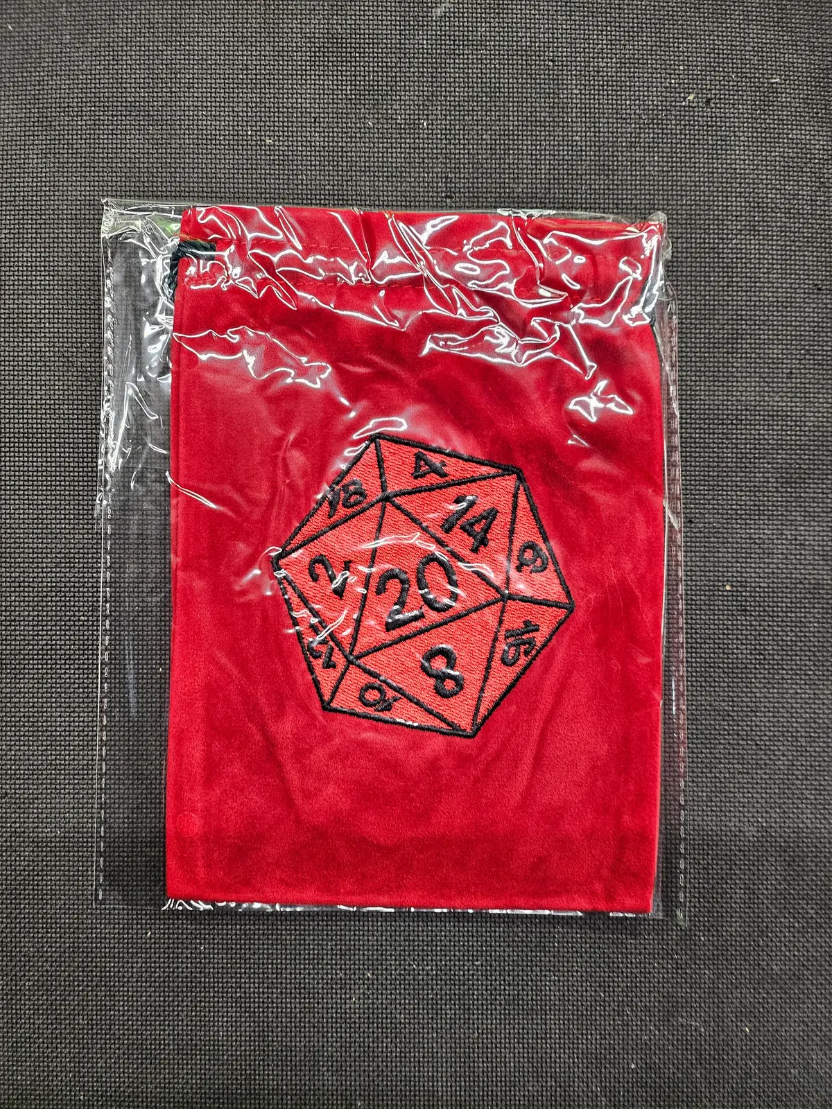 Red D20 Rpg Dice Bag 1