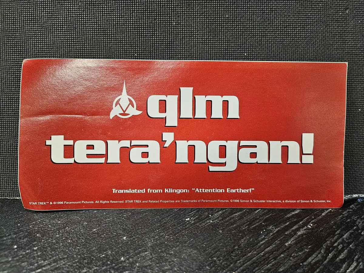 Star Trek "Attention Earther" Bumper Sticker 1