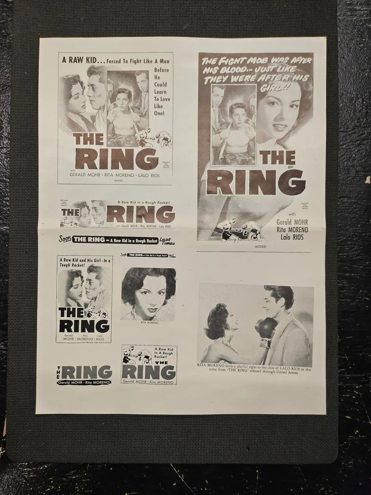 "The Ring" Original Movie Ad Mat Mold And Ad Clip Art Print 1