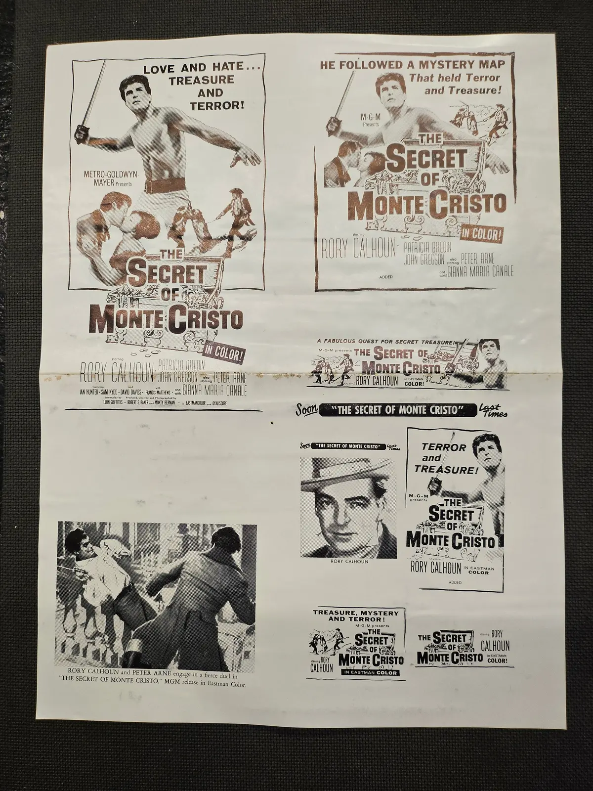 "The Secret Of Monte Cristo" Original Movie Ad Clip Art Print 1
