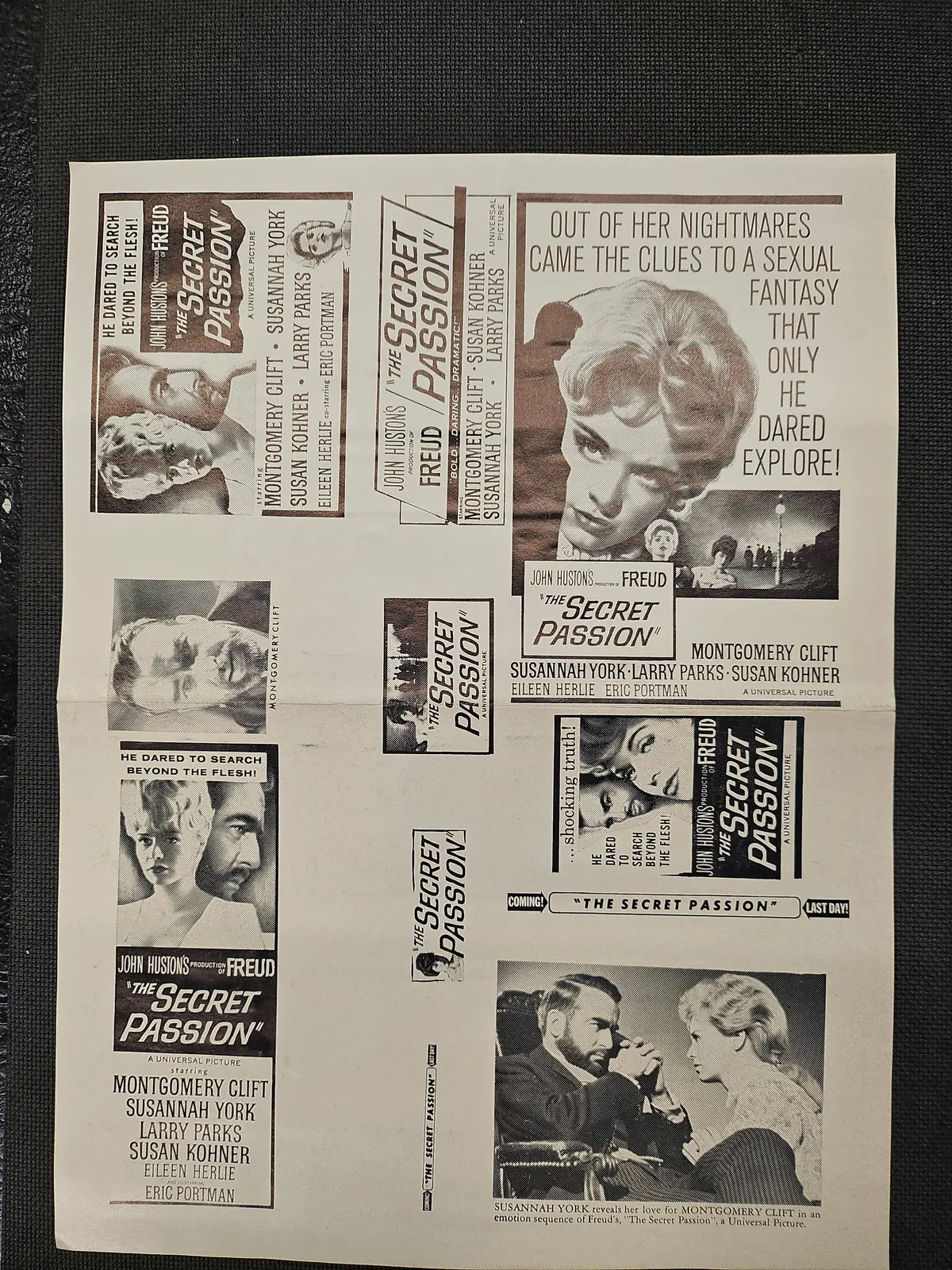 "Freud: The Secret Passion" Original Movie Ad Clip Art Print 1