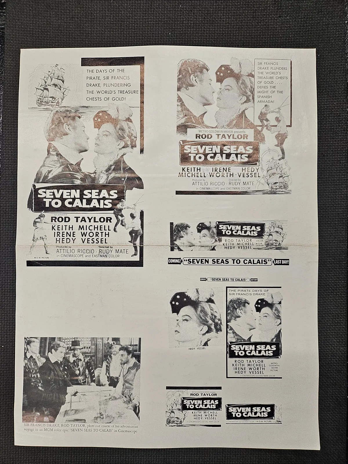 "Seven Seas To Calais" Original Movie Ad Clip Art Print 1