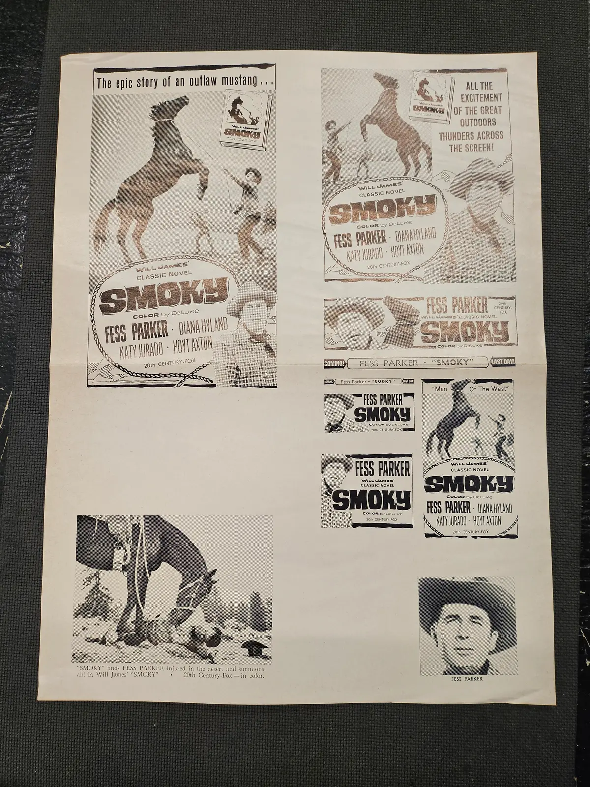 "Smoky" Original Movie Ad Mat Mold And Ad Clip Art Print 1