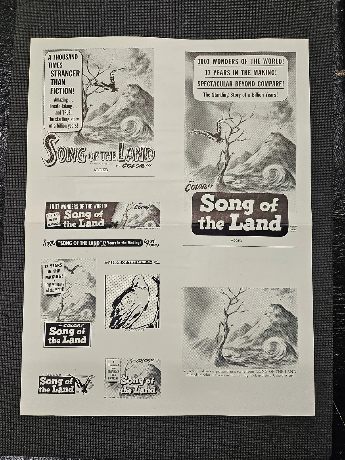 "Song Of The Land" Original Movie Ad Clip Art Print 1