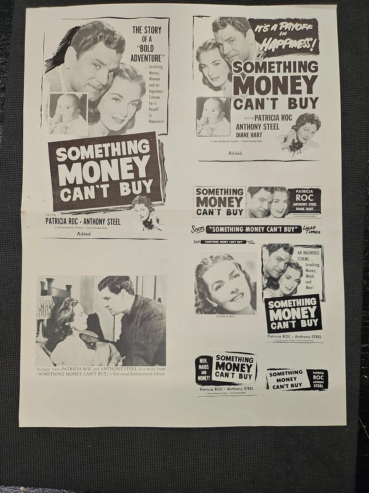 "Something Money Can't Buy" Original Moviead Clip Art Print 1