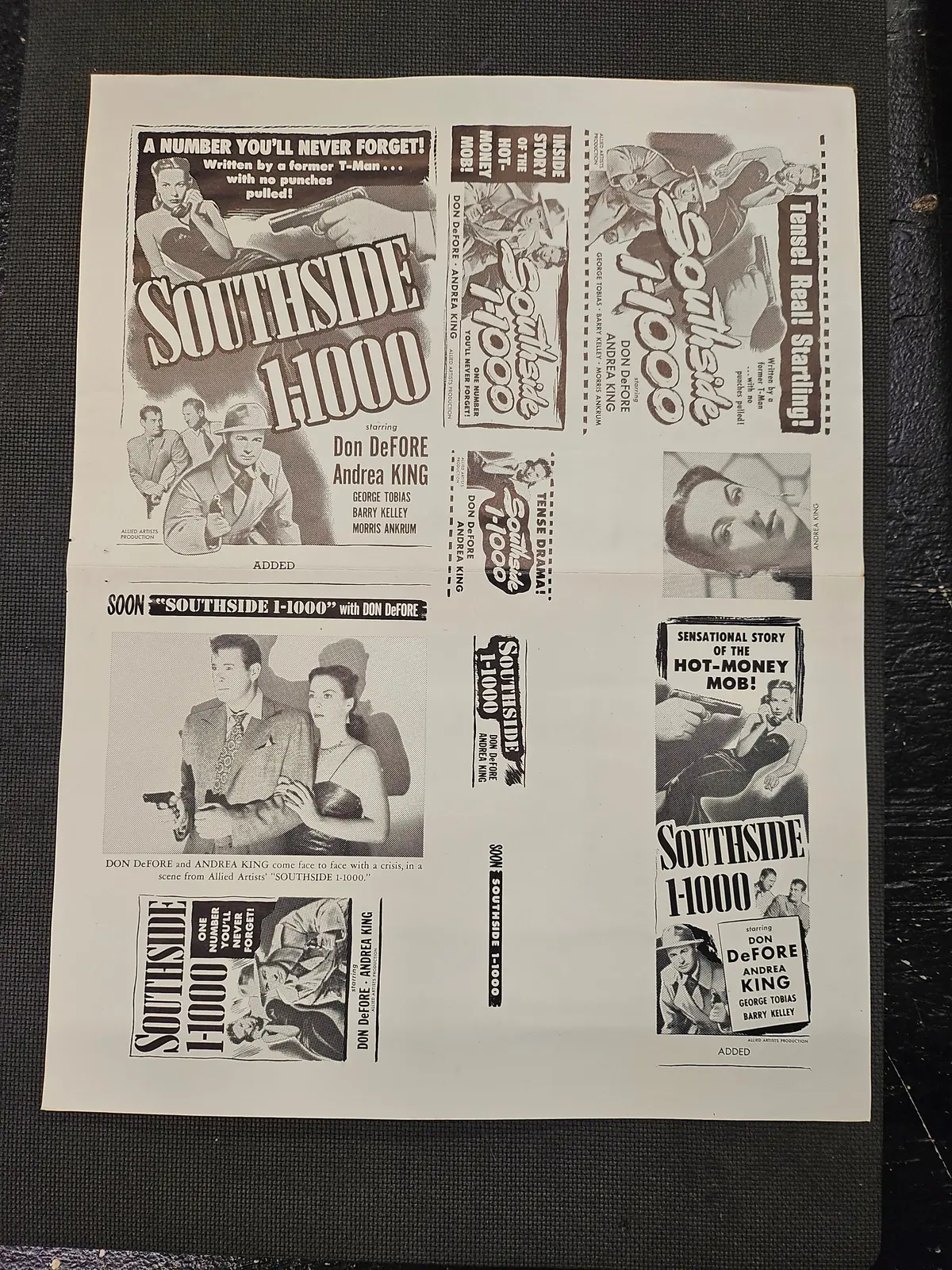 "Southside 1-1000" Original Movie Ad Clip Art Print 1